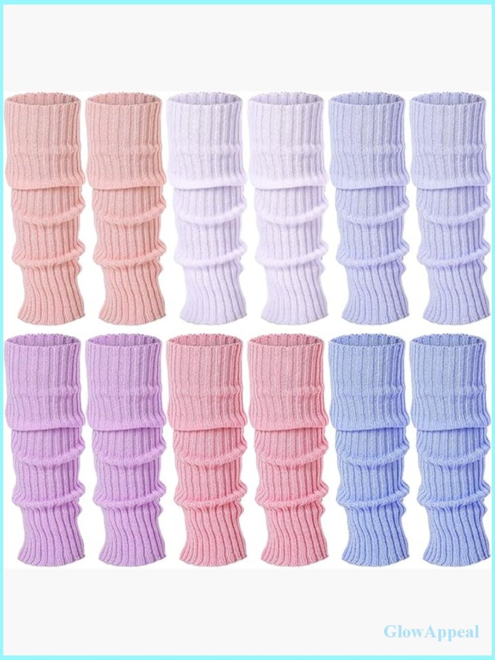 6 Pairs Kawaii Leg Warmers Knitted Loose Socks Lolita Costume